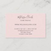 Chic Modern Monstera Leaf Tropical Pattern Visitekaartje (Achterkant)