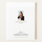Chic Modern Realtor Spiral Agenda Planner (Achterkant)