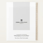 Chic Modern Realtor Spiral Agenda Planner (Achterkant)