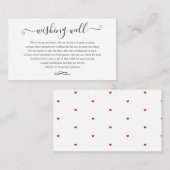 Chic + Modern Script Trouwen Wens Goed Kaarten Visitekaartje (Voorkant / Achterkant)