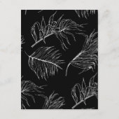 Chic Modern Script Wedding Details Enclosure Informatiekaartje (Achterkant)