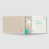 Chic Modern Starfish Beach Wedding Gastenboek (Volledig)