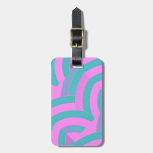 chic modern , stijlvol chevron bagagelabel