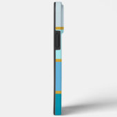 Chic Modern Stripes gouden naam Case-Mate iPhone Case (Achterkant / Rechts)