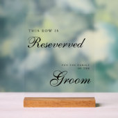 Chic Modern Wedding Reserved Sign (Neutre)
