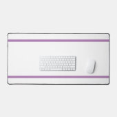 Chic Modern Wit Slanke Lavendel Edge Stripes Bureaumat (Keyboard & Muis)
