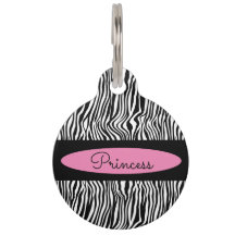 Chic Modern Zebra Skin Pattern Dog