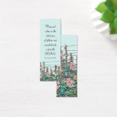 Chic Moderne Aquarelle Mint Rustique Fleur Signet (Bureau)