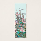 Chic Moderne Aquarelle Mint Rustique Fleur Signet (Dos)