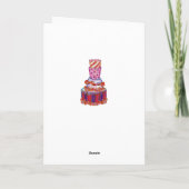 Chic moderne carte d'anniversaire pour fille (Dos)