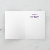 Chic moderne carte d'anniversaire pour fille (Intérieur)