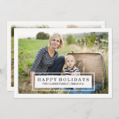 CHIC MODERNE | DEUX CARTE PHOTO DE VACANCES (Devant / Derrière)