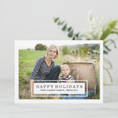 CHIC MODERNE | DEUX CARTE PHOTO DE VACANCES (Debout devant)