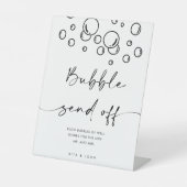 Chic moderne éclatant avec amour bulle signe (Recto)