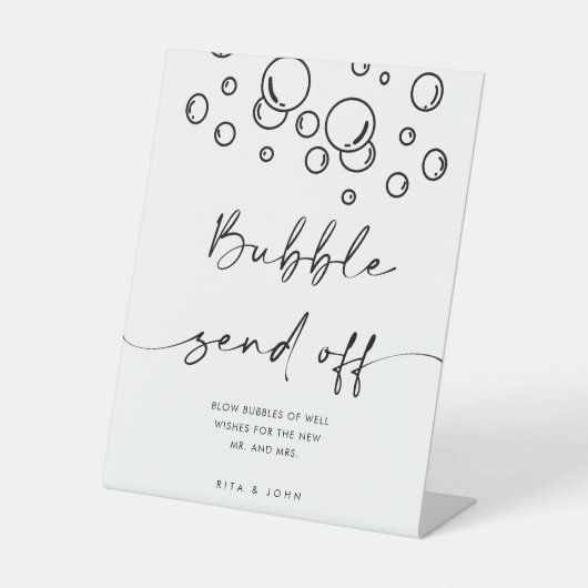 Chic moderne éclatant avec amour bulle signe (Recto)