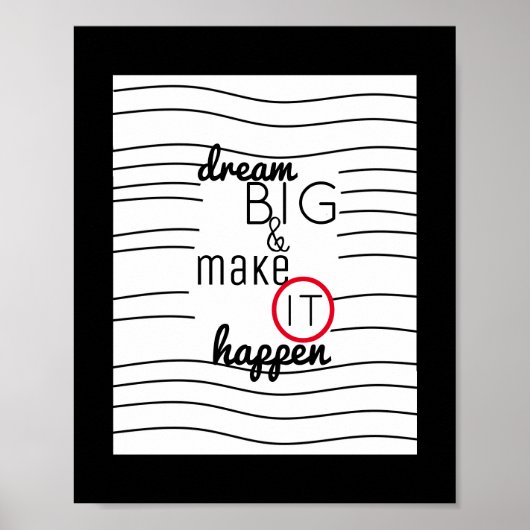 chic moderne inspirant poster rêve grand (Devant)
