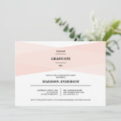 Chic moderne | Invitation à l'obtention du diplôme (Debout devant)