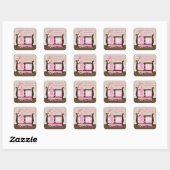 Chic moderne maman Baby Douche Stickers (Feuille)