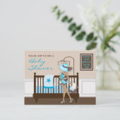 Chic Moderne Maman Baby shower contemporain Carte (Debout devant)