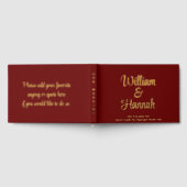 Chic moderne Mariage Bourgogne Gold Foil Hardcover (Complet)