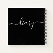 Chic Moderne Minimale Personnalisé Journal Votre N (Dos)