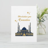 Chic Moderne Minimalistische Ramadan Groet Kaart (Staand voorkant)