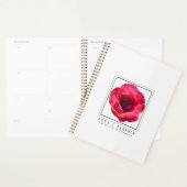 Chic Moderne Nom Fleur Rose Rouge 2026 (Devant avec enveloppe)
