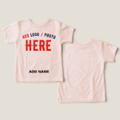 CHIC MODERNE PERSONNALISABLE PEACH TRIBLEND MARQUÉ (Design Recto & Verso)