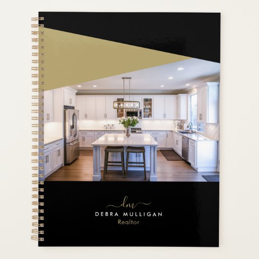Chic Moderne Realtor Spiral Agenda Planificateur (Devant)