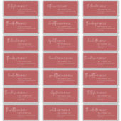 Chic moderne | Red Destinataire Étiquettes de adre (Devant)