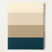 Chic Moderne Rétro vintage 2024 Hebdomadaire Mois (Dos)