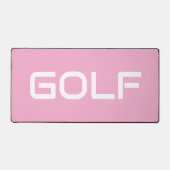 Chic Moderne Texte GOLF Blanc Fond Rose Clair (Recto)