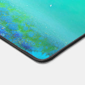 Chic Moderne Vibrant Bleu Floral (Coin)