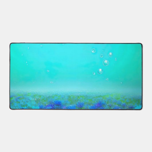 Chic Moderne Vibrant Bleu Floral (Recto)