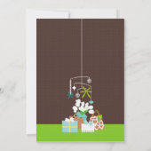 Chic Mom Crib Baby Boy Shower Invitation (Dos)