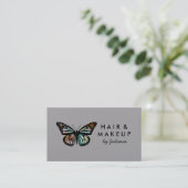 Chic Monarch Butterfly Elegant Waterverf Visitekaartje (Staand voorkant)