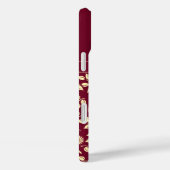 Chic Monogram Aangepaste Naam Bladeren Madeliefjes Case-Mate iPhone Case (Achterkant / Rechts)