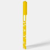 Chic Monogram Aangepaste naam laat Daisies Yellow Case-Mate iPhone Case (Achterkant / Rechts)