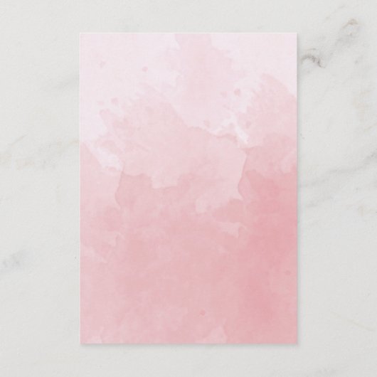 Chic Monogram Dusty Roos RSVP Online QR Code Informatiekaartje (Achterkant)