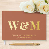 Chic Monogram Mariage en terre cuite