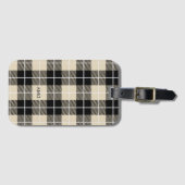 Chic Monogram Thompson Camel Pset Pattern Bagagelabel (Voorkant (horizontaal))