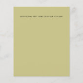 Chic Monogram Yellow Green floral Wedding (Achterkant)