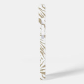 Chic Monogram Zebra Case-Mate iPhone Case (Achterkant / Links)