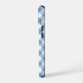 Chic Monogramme Bleu clair En vichy chèque (Côté gauche)
