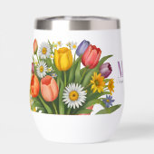 Chic Monogramme Bouquet de printemps Daffodil Tuli (Arrière)