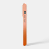 Chic Monogramme initial Cantaloupe Orange Ombre No (Côté gauche)