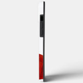 Chic Monogrammed Red Poppy sur Coque blanc-Mate (Verso / Gauche)