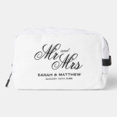 Chic Mr & Mrs honeymoon trousse de toilette mariag (Verso)