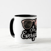 Chic Mug quotidien | Coupe de café en verre de sol (Devant gauche)