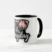 Chic Mug quotidien | Coupe de café en verre de sol (Devant droit)